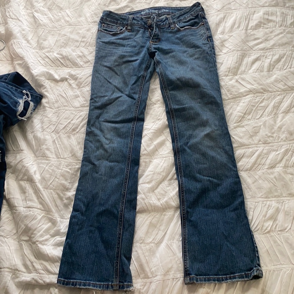 Low-Rise Bootcut Jeans